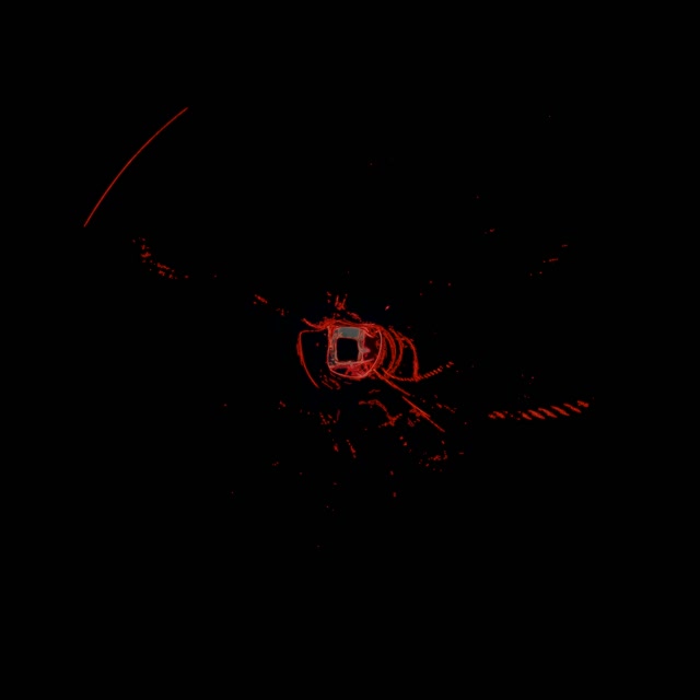 Czerwony Neon Tunel 60fps 1:1 kwadrat Wygaszacz VJ Loop