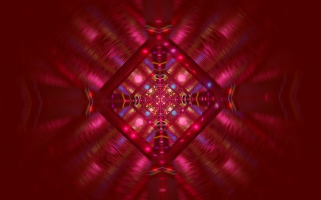 Neonowy Tunel Czerwony Diament Kalejdoskop Vj Loop 60fps 16:10 macbook Wygaszacz