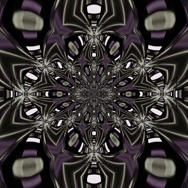 Neonowy Tunel Fraktal Mandala VJ Loop 1:1 Square 60fps Wygaszacz