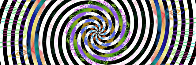 Neon Tunnel Spiraling Vortex VJ Loop 3:1 Triple Wide 60fps Screensaver