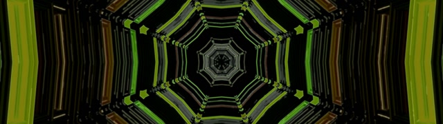 Neon Tunnel VJ Loop 32:9 Ultrawide 60fps Screensaver Octagonal Vortex