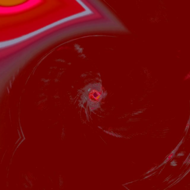 Red Pulsating Vortex Neon Tunnel | 1:1 Square 60fps Screensaver VJ Loop