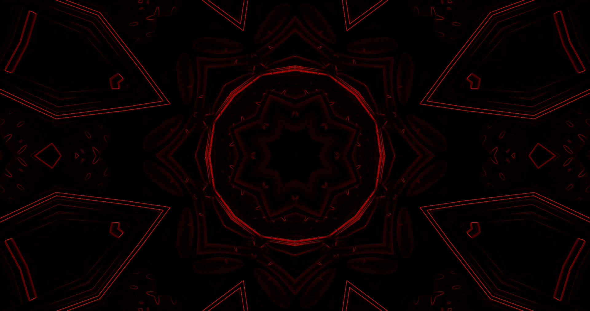 Túnel Neon Vermelho Protetor de Tela 4K UHD 60fps VJLoops PC