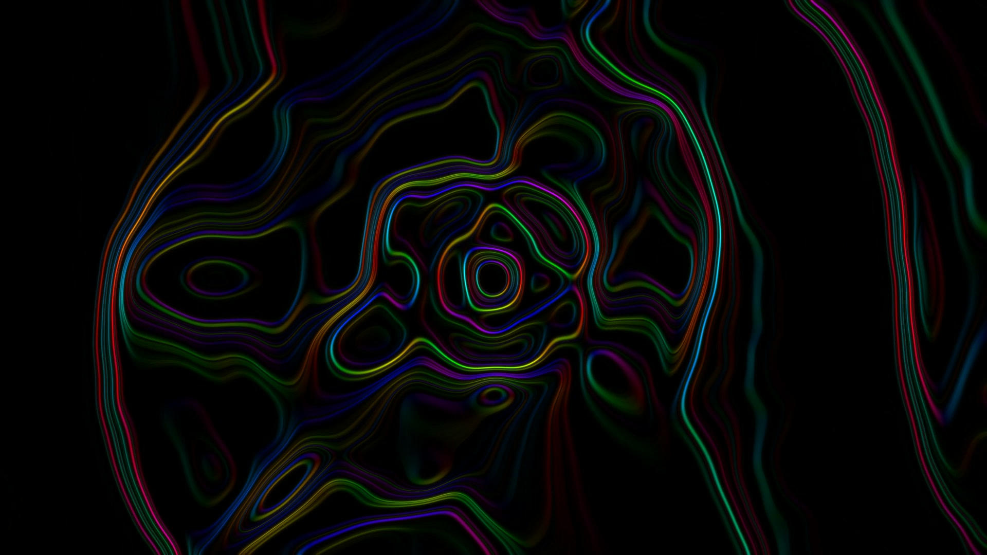 Túnel Neon Proteção de Tela 4K UHD 60fps Linhas Coloridas VjLoops