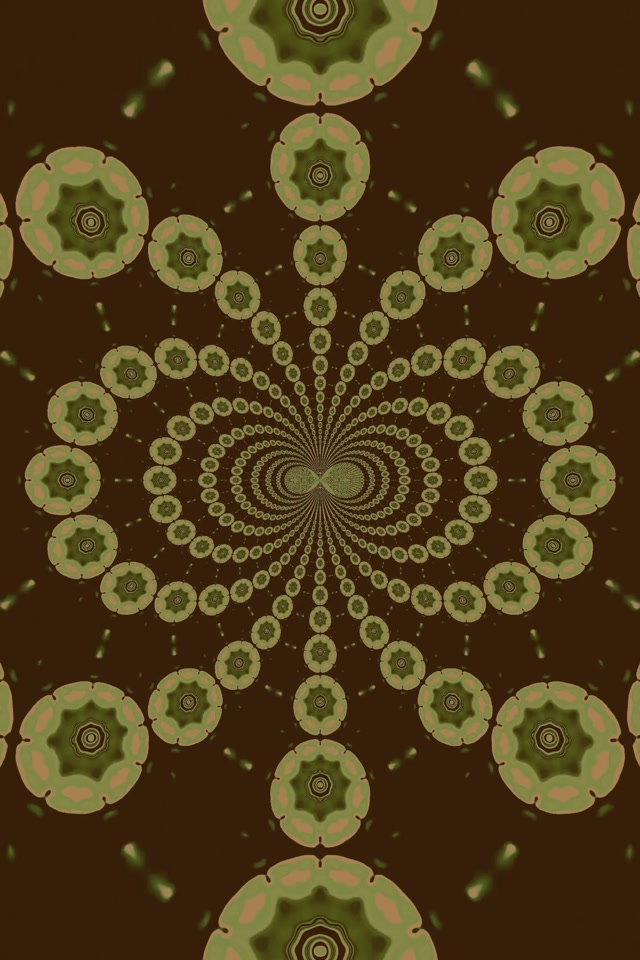 Túnel Neon Caleidoscópio Terroso Mandala VJ Loop 2:3 Photo Portrait 60fps Protetor de Tela