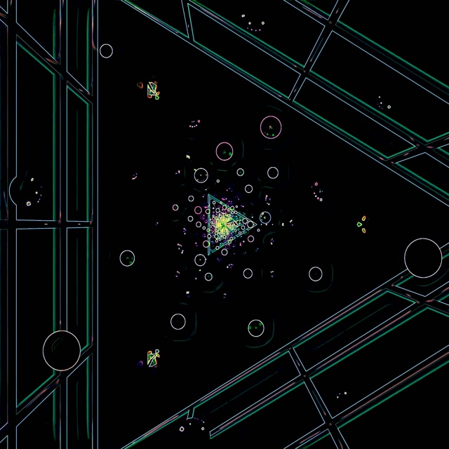 Túnel Neon Verde Círculos 1:1 Square 60fps Screensaver Vj Loop