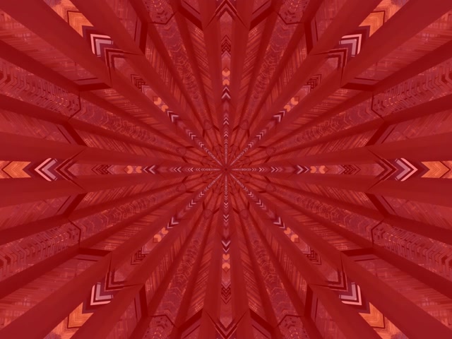 Túnel Neon Caleidoscópio Fractal Vermelho VJ Loop 4:3 Classic 60fps Protetor de Tela