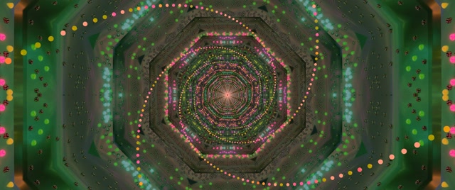 Túnel Neon Vórtice Octógono VJLoops 2.39:1 Cinemascope 60fps Protetor de Tela