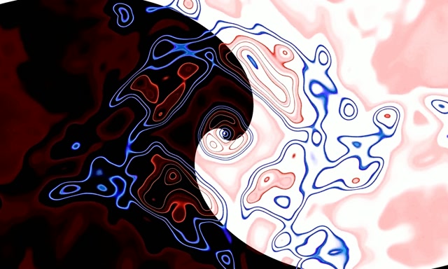 Túnel Neon Espiral Yin-Yang VJ Loop 5:3 Amplo 60fps Protetor de Tela