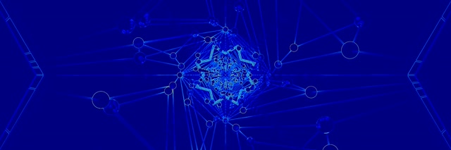 Túnel Neon Azul Rede 3:1 Triple Wide 60fps Protetor de Tela VJLoops