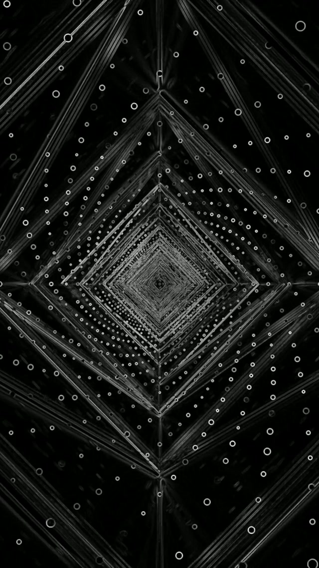 Túnel Neon Escuro Loop 60fps 9:16 Reels Protetor de Tela PC VJ Loop