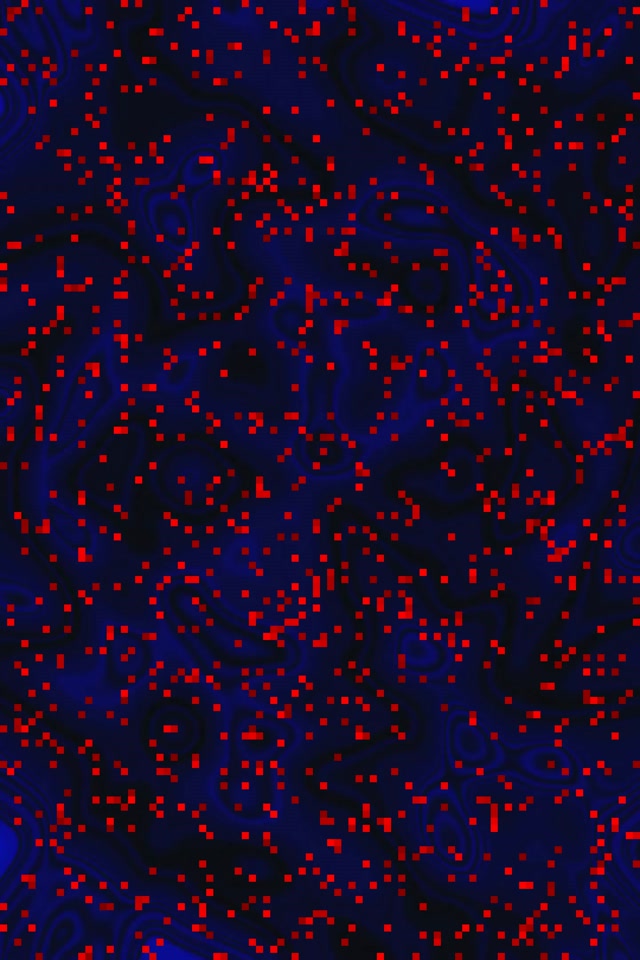 Túnel Neon Espiral Pixel Azul Vermelha VJLoops 2:3 Photo Portrait 60fps Protetor de Tela