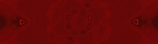 Túnel Neon Vermelho Vórtice Círculo Ponto Protetor de Tela 32:9 Super Ultralargo 60fps VJ Loop