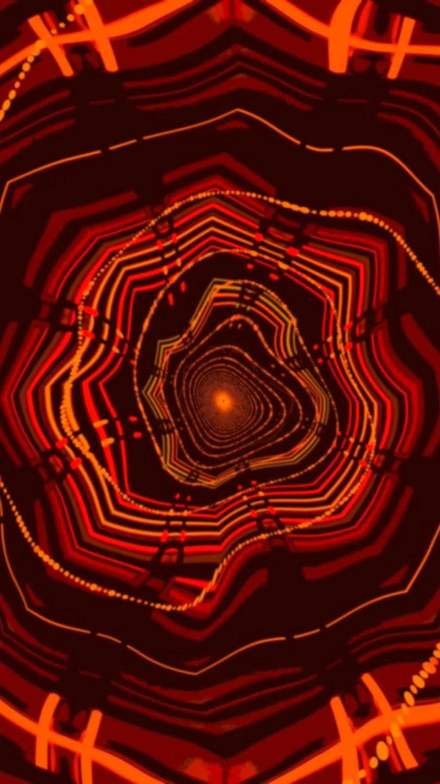Túnel Neon Vermelho Vórtice Espiral Vj Loop 9:16 Reels 60fps Proteção de Tela