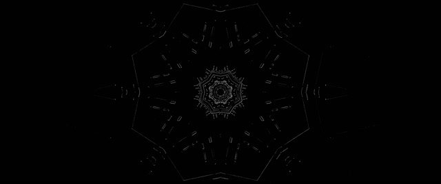 Túnel Neon Mandala Estrela Protetor de Tela 2.39:1 Cinemascope 60fps VJLoops