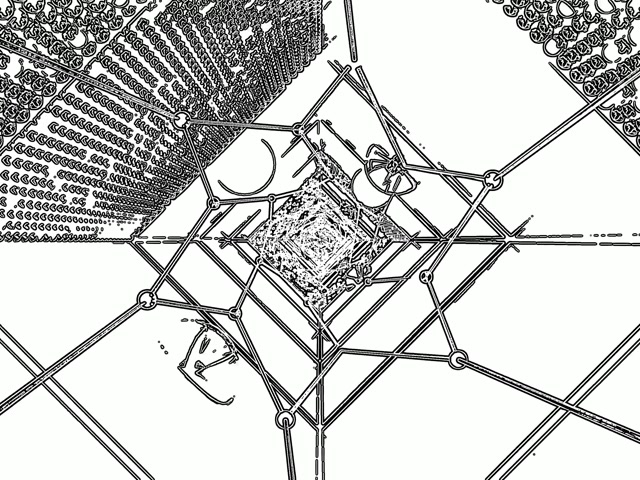 Túnel Neon Grade Screensaver 4:3 Classic 60fps VJ Loop PC Laptop