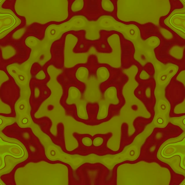 Túnel Neon Mandala Caleidoscópio Verde VJLoops 1:1 Quadrado 60fps Protetor de Tela