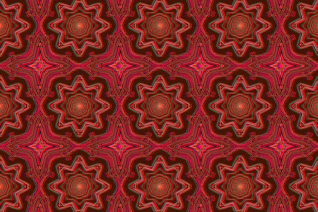 Túnel Neon Vórtice Mandala Vermelha Vj Loop 3:2 Surface 60fps Screensaver