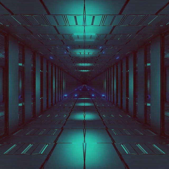 VJLoops Túnel Neon Grade Azul Verde 1:1 Quadrado 60fps Protetor de Tela