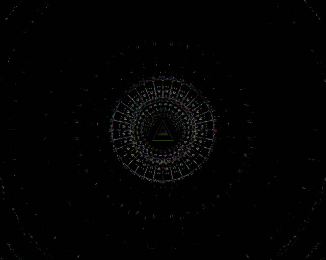 Neon Tunnel Concentric Triangle Vortex 5:4 Industrial 60fps Screensaver VJ Loop