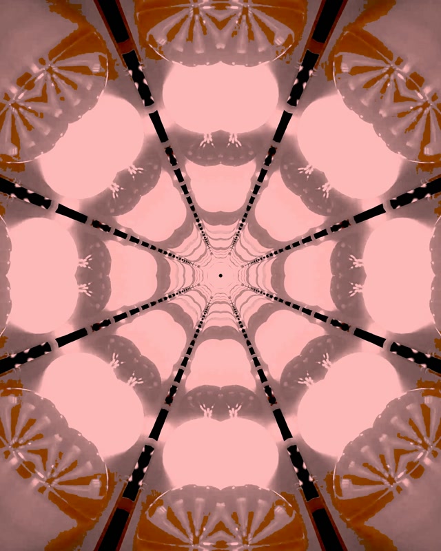 Vj Loop Túnel Neon Teia Aranha Vermelha Caleidoscópio 4:5 Instagram 60fps Screensaver