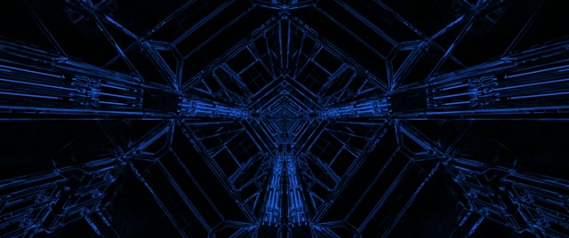 Túnel Neon Azul Protetor de Tela 60fps 2.39:1 Cinemascope VJLoops PC Laptop