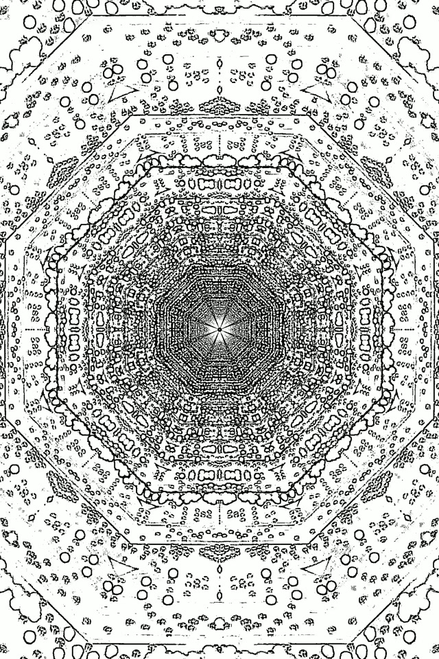 Túnel Neon Vórtice Pedra Fractal 2:3 Foto Retrato 60fps Protetor de Tela VjLoops