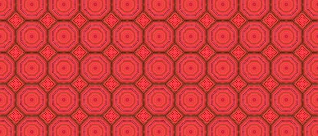 Túnel Neon Octógono Vermelho Protetor de Tela 21:9 Ultrawide 60fps VJLoops