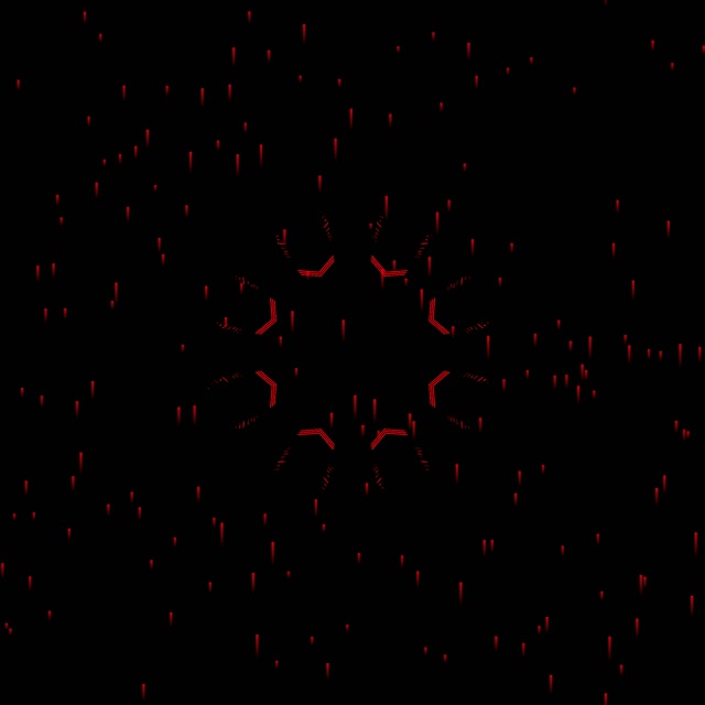 Túnel Neon Vermelho Fractal Protetor de Tela 1:1 Quadrado 60fps VJ Loop