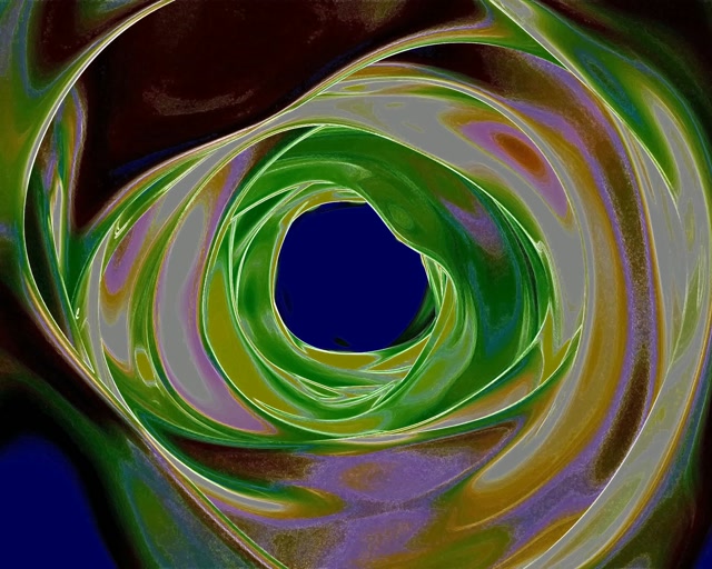 5:4 Protetor Tela Túnel Neon Espiral Verde Roxo Windows 10 VJLoops 60fps