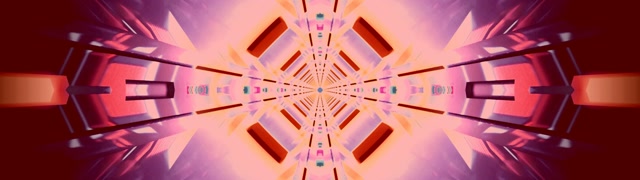 Túnel Neon Caleidoscópio Diamante Explosão 32:9 Super Ultralargo 60fps Protetor de Tela VJ Loop