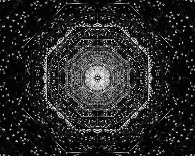 Túnel Neon Vórtice Octógono Fractal 5:4 Industrial 60fps Protetor de Tela VJLoops