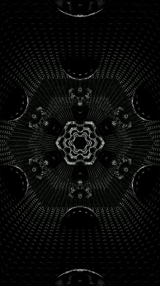 Neon Tunnel Fractal Hexagon Vj Loop 9:16 Reels 60fps Screensaver