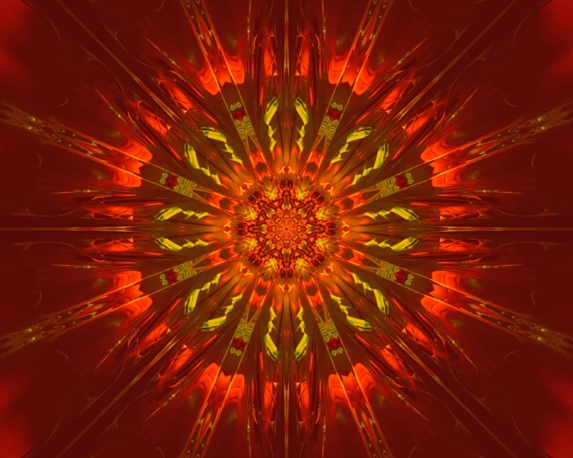 Túnel Neon Explosão Sol Fractal VJ Loop 5:4 Industrial 60fps Protetor de Tela