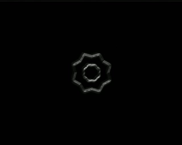 Túnel Neon Mandala Estrela 8 Pontas VJ Loop 60fps 5:4 Industrial Protetor de Tela