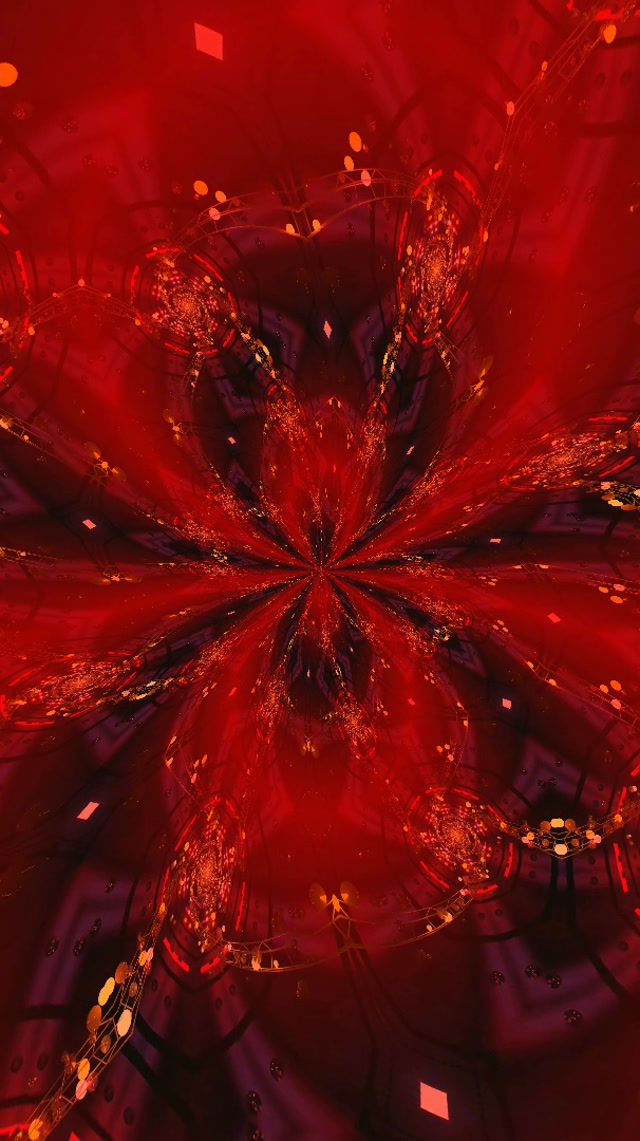 Neon Tunnel Kaleidoscope Burst | 9:16 Reels VJ Loop 60fps Screensaver