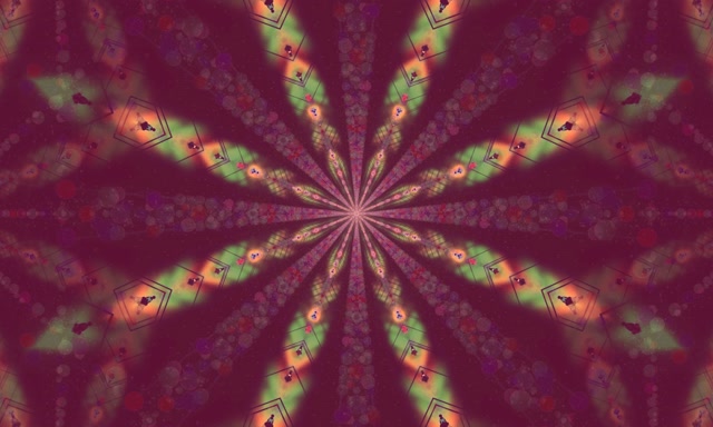 Neon Tunnel Kaleidoscope Flower Burst VJ Loop 5:3 Wide 60fps Protetor de Tela
