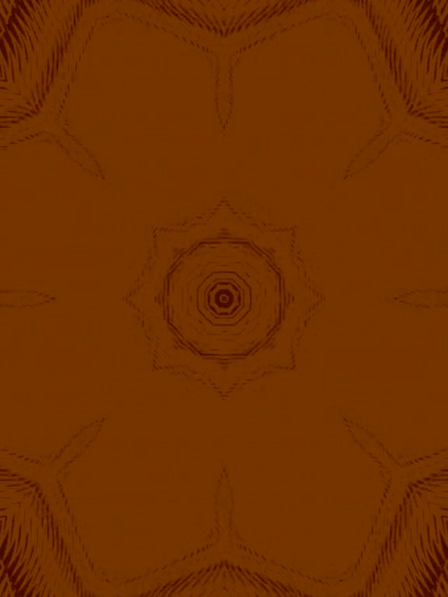 Túnel Neon Caleidoscópio Mandala Marrom VJLoops 3:4 iPad Retrato 60fps Proteção de Tela