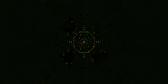 Pulsating Hexagon Neon Tunnel VJ Loop 2:1 Univisium 60fps Screensaver