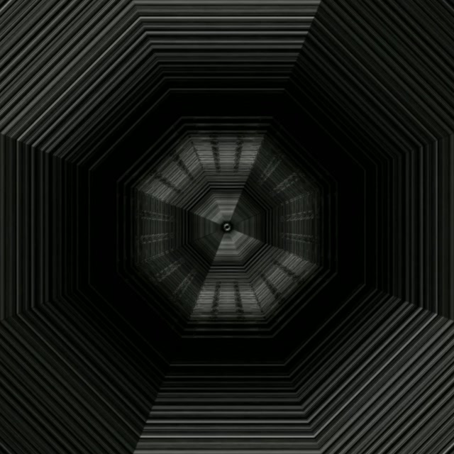 Hypnotic Octagonal Neon Tunnel VJ Loop 1:1 Square 60fps Screensaver