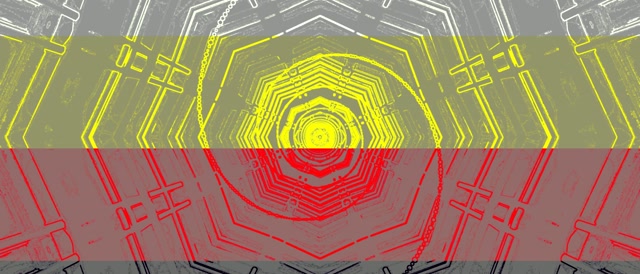 Túnel Neon VJLoops Octógono Ciano Verde 21:9 Ultrawide 60fps Protetor de Tela