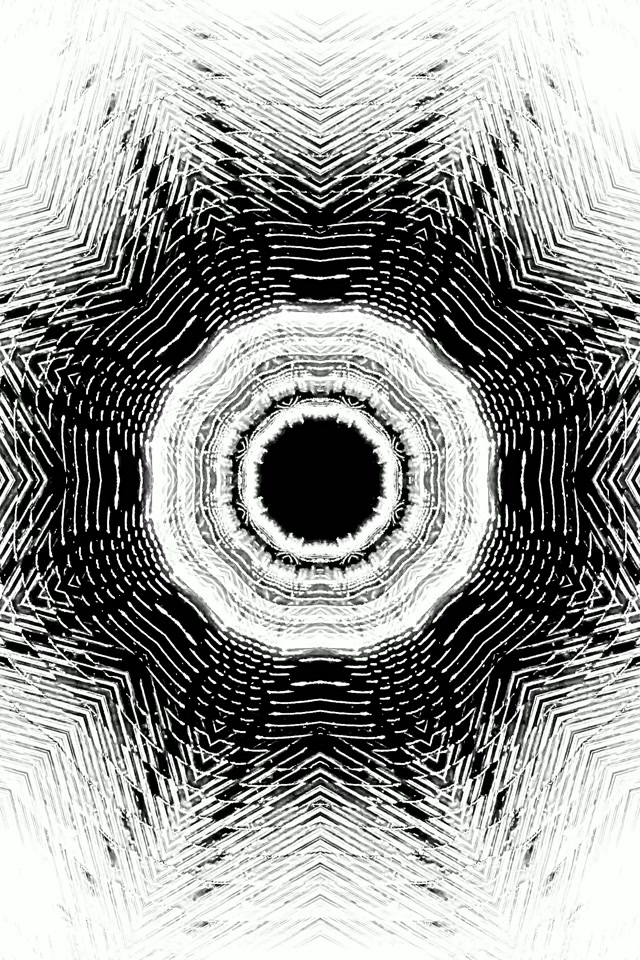 Túnel Neon Preto Branco Estrela Vórtice VJ Loop 2:3 Photo Portrait 60fps Protetor de Tela