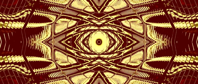 Túnel Neon Dourado Vermelho Screensaver 21:9 Ultrawide 60fps VJ Loop PC Laptop