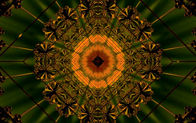 Túnel de Neon Laranja Vórtice Diamante Infinito VJ Loop 60fps 16:10 MacBook Protetor de Tela