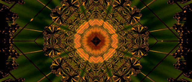 Túnel de Neon Vórtice Diamante Laranja Vj Loop 21:9 Ultralargo 60fps Protetor de Tela