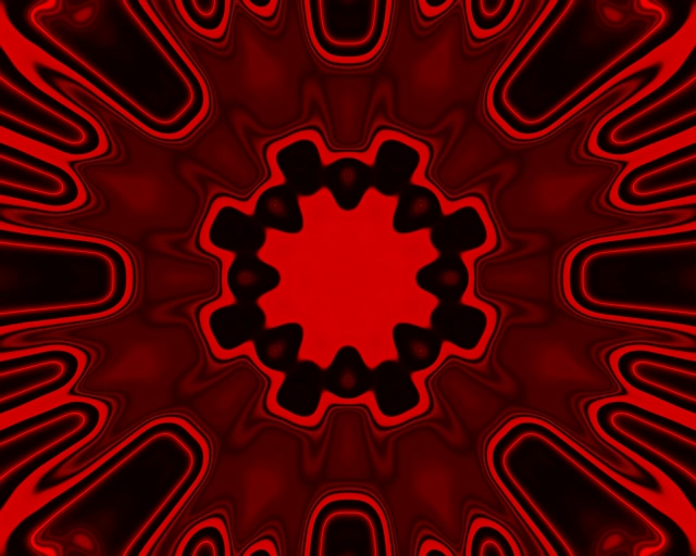 Red Neon Tunnel 5:4 Industrial VJ Loop 60fps Pulsating Hexagon Screensaver