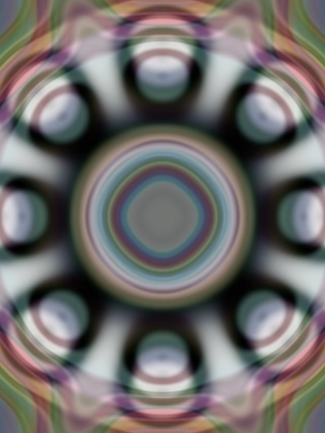 Pulsating Circular Neon Tunnel 3:4 iPad Portrait 60fps VJ Loop Screensaver