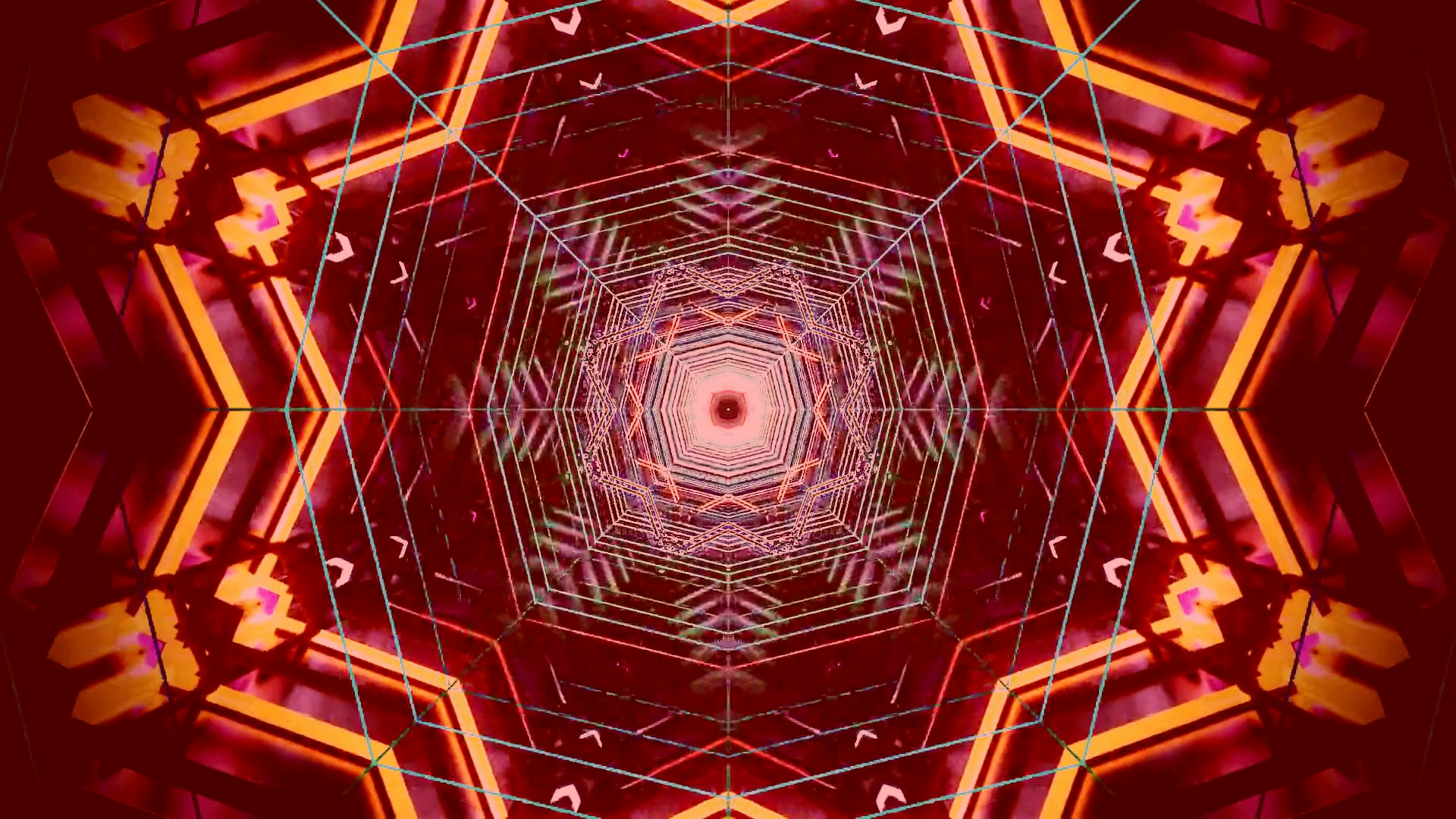 Tunel Neon Roșu Screensaver 4K UHD 60fps VJ Loop PC Laptop