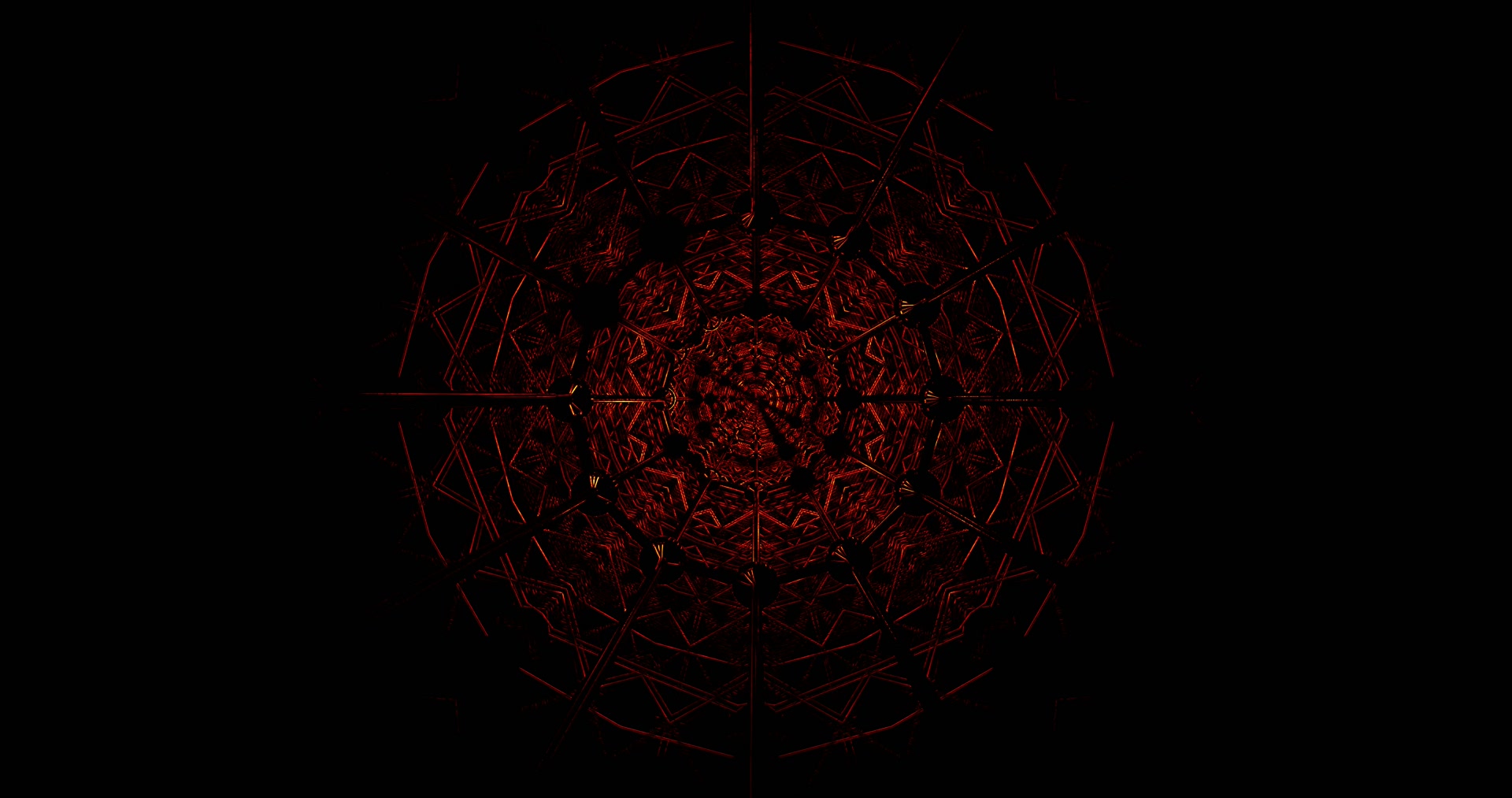 Tunel Neon Fractal Purpuriu Închis 4K UHD 60fps screensaver live wallpaper