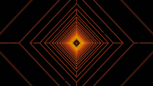 ecran de veille windows 11 diamant portocaliu tunel neon 4K UHD 60fps VJLoops